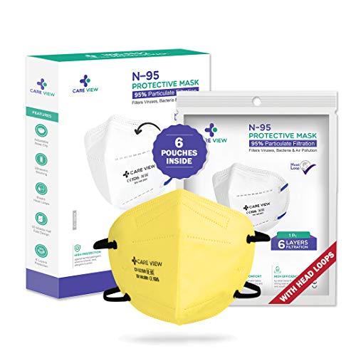 Image of Careview N-95 Anti Pollution Face Mask with 2 Melt Blown Layers - Coloured Masks (4 Colours)
