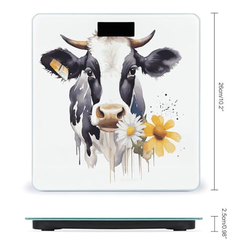 Báscula de baño digital con vidrio templado, capacidad 400 lb miniatura 2