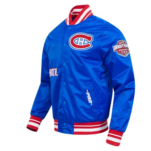 Image of Pro Standard Mens NHL Old English Satin Jacket
