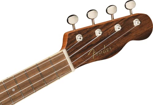 Fender Zuma Exotic Concert Ukulélé Noyer Doigter Bocote - Les Beatles, Paul McCartney, John Lennon, RIngo Starr, George Harrison Fender Zuma Exotic Concert Ukulélé Noyer Doigter Bocote – Image 6