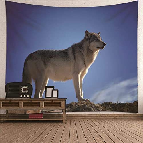 Tapisserie verticale theme animal Isdreem pour creer un cocon sauvage dans la chambre garcon