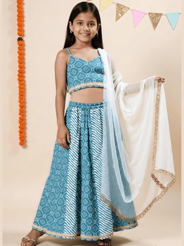 Image of Nautinati Girls Lehenga Choli Set