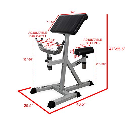 Valor Fitness CB-11 Standing Arm Curl Station for Strength Training w/Pivot and Contoured Arm Rest
