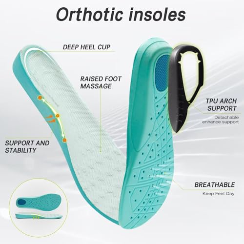 OrthoComfoot Women's Orthopedic Diabetic Wide Walking Shoes: Comfortable Casual Arch Support Plantar Fasciitis Loafers, Orthotic High Arch Swollen Feet Adjustable Work Shoes for Ankle and Heel Pain4