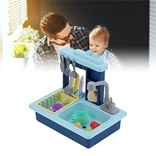 FEYV Elektrische Spülmaschine Spielzeug, Spielküche Küche Spüle Spülmaschine Spielzeug Kinderküche Spielzeug für Zuhause… – Bild 5
