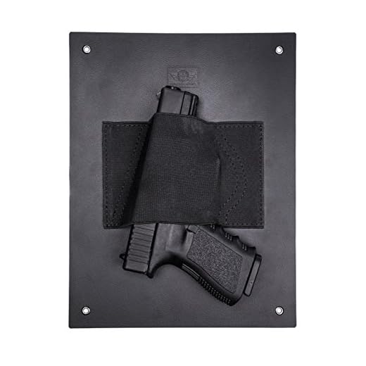 Under Desk Holster Gun Holder - Safely Mount a Handgun Almost Anywhere - Holds Nearly Any Size Pistol or Revolver, Taser, Magazine, Flashlight, Ammo or Knife for Fast Draw, by CCW Tactical