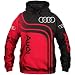 Produktbild SPORTYAN Herren Hooded Jacke,Hoodie,T-Shirt A-U-D-I Voll 3D Drucken Leicht Sweatshirt Unisex Beiläufig Sportkleidung Mantel/B/L