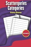 Scattergories Categories Game Sheets: 120 Refill Sheets for Scattergories Categories Game , Handy Size 6 X 9 inches