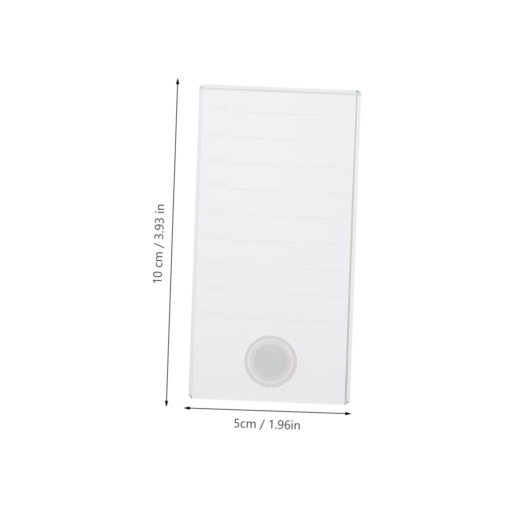 Ipetboom 2pcs 10x5cm Eyelash Glass Pallet for Lash Extensions Easy Application Home Salon Use