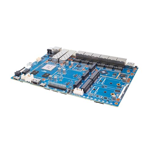 Image of Banana Pi BPI-R4 Pro 8X /4E WiFi 7 Wireless Dual-Band WiFi Router Board OpenWRT, MediaTek MT7988A30K DMIPS SoC - 2X 10GbE SFP&RJ45, 4X 2.5GbE LAN for NAS Smart Home Gateway (Bundle1, 4E)
