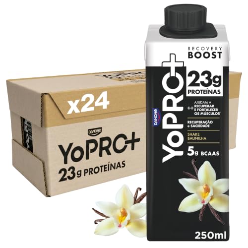 Pack YoPRO Bebida Láctea UHT Baunilha, Alto Teor de Proteína (23 g), Caixinha 250 ml – 24 Unidades