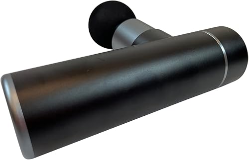 Miniatura 5 de Pistola de percusión de masaje muscular negro con 3 velocidades ajustables y 4 cabezas, alivio del dolor corporal portátil, relajación de