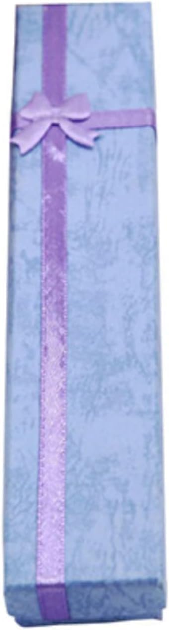 Dwang Purple Long Cardboard Jewelry Chain Necklace Gift Box, Bracelet Storage Case,Gift for Necklaces Bracelets,Box for Wedding, Engagement, Proposal, Birthday and Anniversary Jewelry Boxes