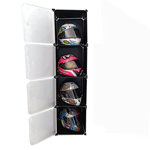 Motorcycle Helmet Storage Rack,Helmet Organize Display Cabinet for Football Helmet, Bike Helmet, Baseball Helmet (Medium)