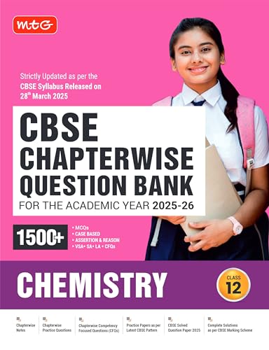 MTG CBSE Chapterwise Question Bank Class 12 Chemistry For 2026 Bo...