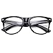 Retro NERD Geek Oversized BLACK Framed Clear Lens Eye Glasses for Men Women