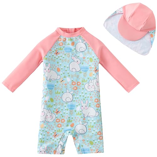 Image of UMELOK Baby Girl Swimsuit Infant UPF 50+ Bathing Suit Size Months