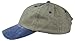 Blank Hat Pigment Dyed Washed Cotton Ball Cap in Navy Blue and Khaki