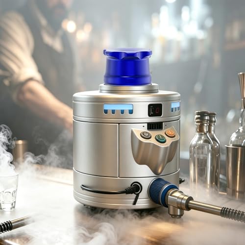 Enfriador de vasos y máquina de hielo seco portátil CO2 2 en 1