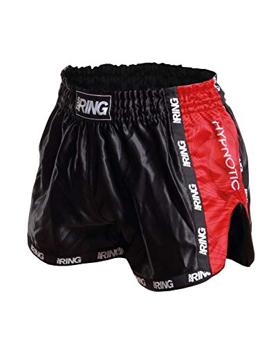  Top Ring Pantaloncini Muay Thai Kick Boxing Hypnotic Vari Colori per Uomo e Donna (Rosso, XS)