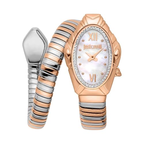 Just Cavalli Reloj Analógico para Mujeres de Cuarzo con Correa en Acero Inoxidable JC1L357M0065