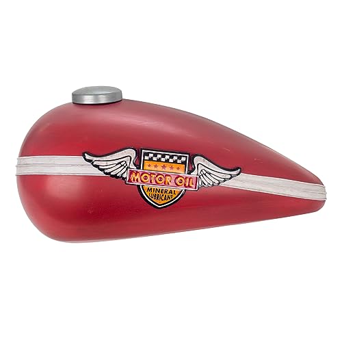 Adorno Pared Decorativo de Metal Depósito Gasolina Moto. Cuadros y Apliques. Decoración Hogar. Regalos Originales. 51 x 17,50 x 24 cm