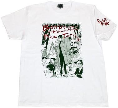 Amazon ノルソルマニア Norusorumania 仁義なき戦い 頂上作戦イラスト S S Tシャツ ホワイト Tシャツ カットソー 通販