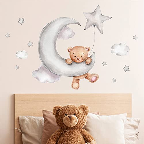 GRAZDesign Graz Design - Adesivo da parete per cameretta dei bambini, motivo: giraffa con mongolfiera, personalizzato, per ragazzi e ragazze, 41 x 30 cm