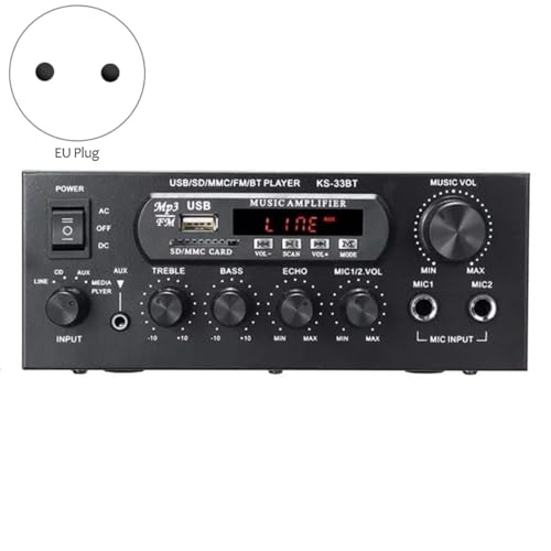 Amplificateur audio numérique bluetooth 1200W home cinéma et radio FM 33BT - 3