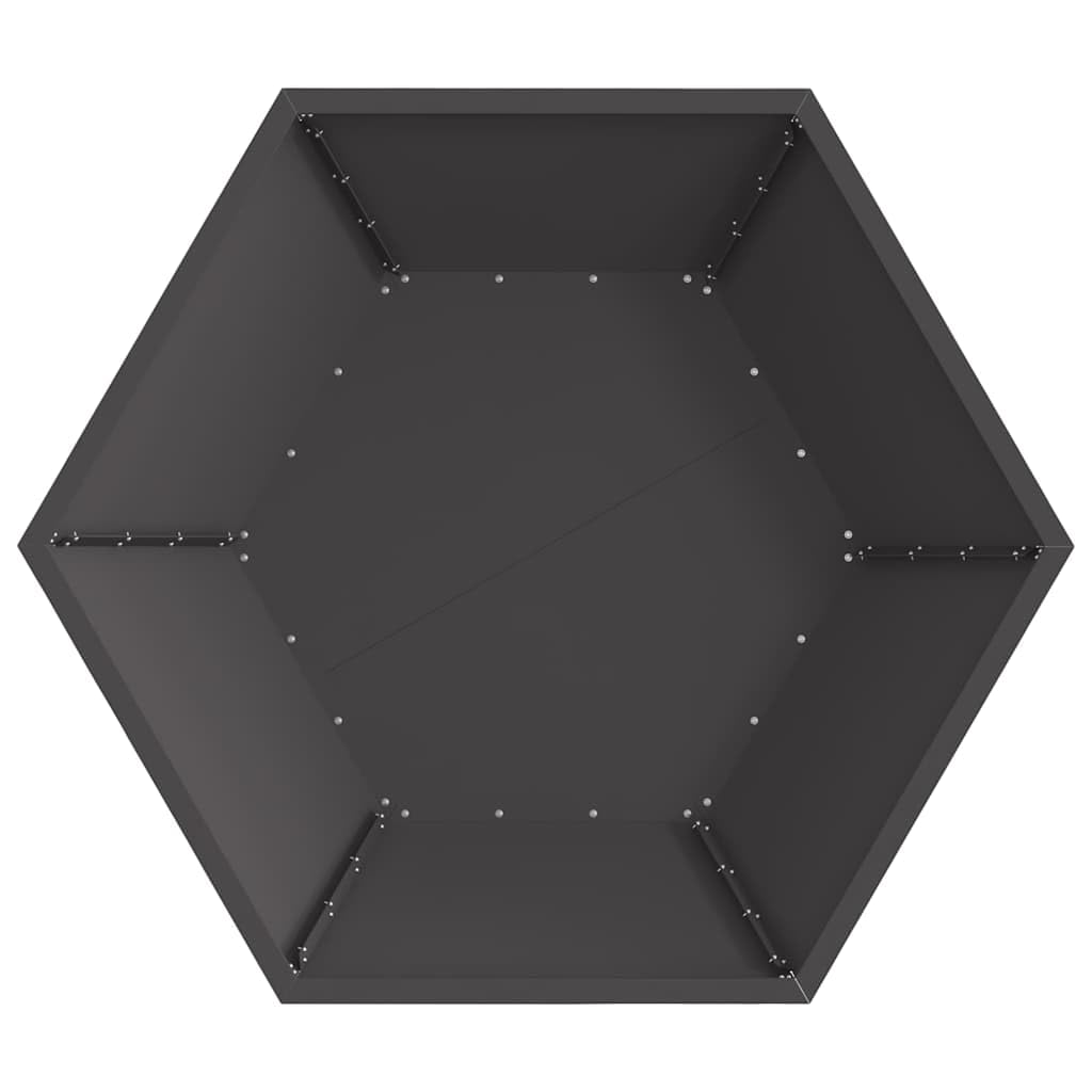 Brasero de acero negro de 100 x 100 x 28 cm, resistente chimenea de madera para jardín, terraza y balcón, brasero al aire libre para calor, llama y ambiente acogedor en celebraciones