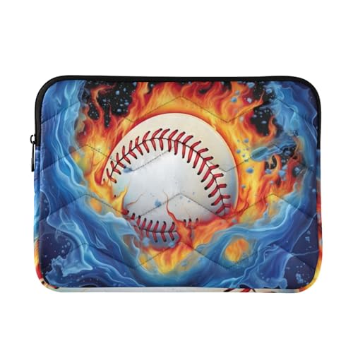 Funda para laptop 13-14 pulgadas con diseño de béisbol