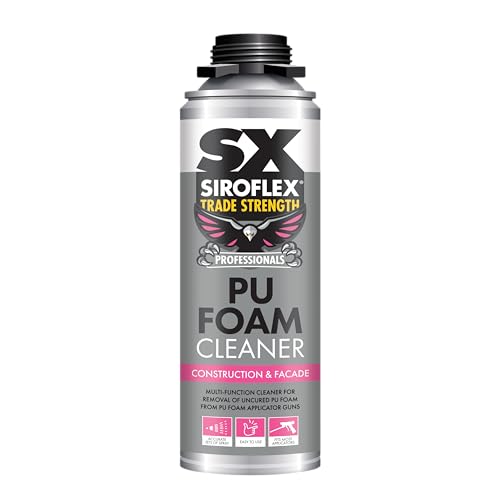 SX Siroflex PU Gun Grade Foam Cleaner Easy Removal Designed to Digest and Remove Uncured Foams with Effective Performance 500ml