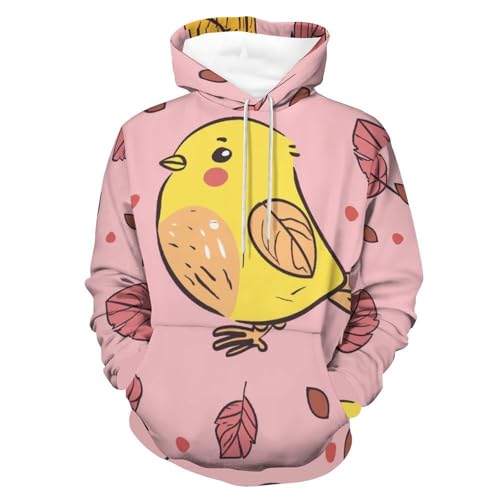 Sweatshirt Pullover Poussin Dessin Animé - Sweat à Capuche Manches Longues Taille S