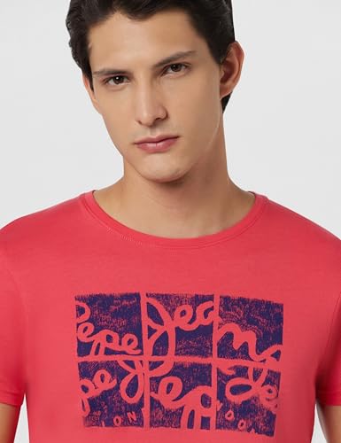 Image of Pepe Jeans Men T-Shirt|Cotton|Slim Fit