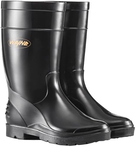 Wayne Ladies Half Length Gumboot, Size 5, Black