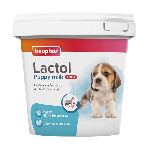 Beaphar - Lactol Puppy Milk 2kg - Milk Replacer & Complete Feed for Newborn & Weaning Puppies For growth & development Contains DHA Vitamins & Minerals Ideal for Hand-Rearing Use from Birth