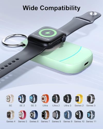 Pocket-Size Charger with Keychain for Apple Watch, Camping Essential - 4