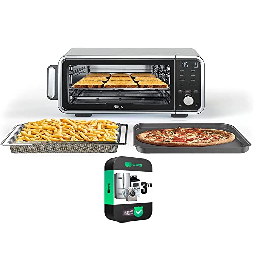 Image of Ninja FT205CO Digital Air Fry Pro Countertop 8-in-1 Oven Extended Height (Renewed) Bundle with 3 YR CPS Enhanced Protection Pack