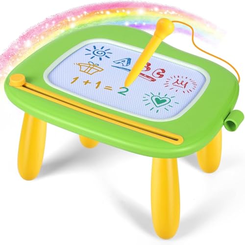 Image of Smasiagon Toddler Toys Age 1-2 Year Old Boys Girls, Magnetic Drawing Doodle Board Pad Educational Learning Toys for 1 2 3 Year Old Boys Girls Gifts Birthday Party (Green)