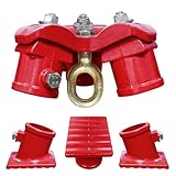 4400 Lbs Tripod Head,Tripod Base Set,Tripod Lifting Hoist with 360° Rotation Ring for Hand Chain Hoist,Lever Chain Hoist,Angle-Adjustable,Hoist Accessories for Warehouse,Factory,Construction,Home