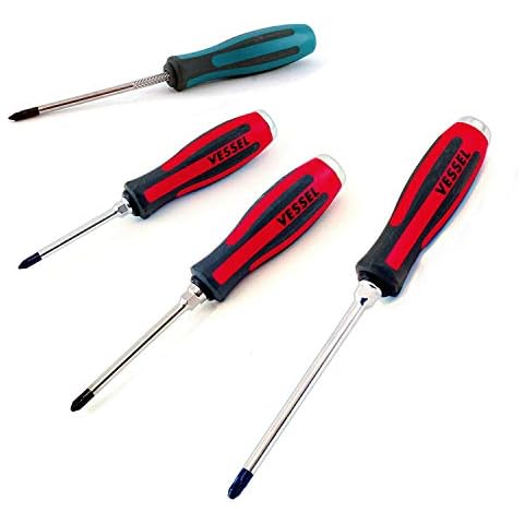 VESSEL Megadora Pozidriv Screwdriver Set of 4 Cover