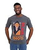Disney Lion King Scar Vintage Wash Matching Family T-Shirt Dark Gray Mens Medium