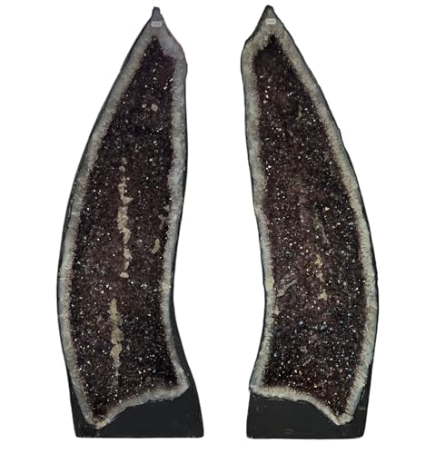 Amethyst geode with Calcite Pair 48" South America Fossils Minerals Stone Healing Crystal South America G25AB22 Geofossiles