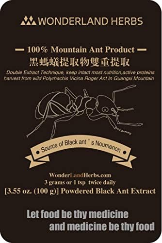 100g. BLK Mountain Ant polyrhachis vicina Double Extract Powder, More Nutrients, GMP etc. Certified, zinc Supplement, Natural Energy