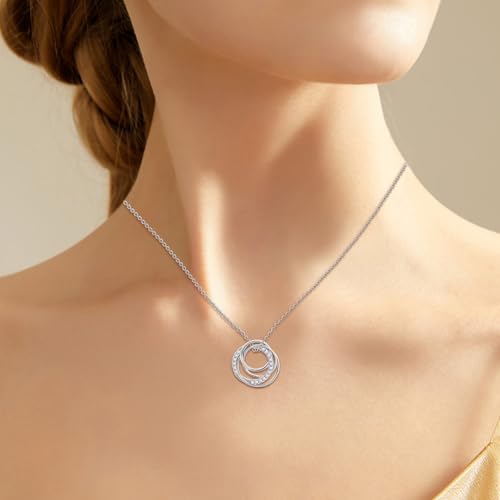 Image of Sterling Silver Pendant Necklace Charms Hypoallergenic Fashion Jewelry Dainty Valentines Day Birthday Gift for Women