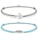 Produktbild THOMAS SABO Damen Armband Set ''Little Secret'' 925er Sterlingsilber, Geschwärzt, Nylon SET0366-907-7