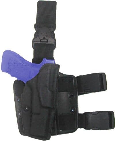 Bianchi Safariland 6355 Earth Brown ALS Automatic Lock Quick Release Leg Harness Tactical Gun Holster, Right Handed, STX Flat Dark Earth