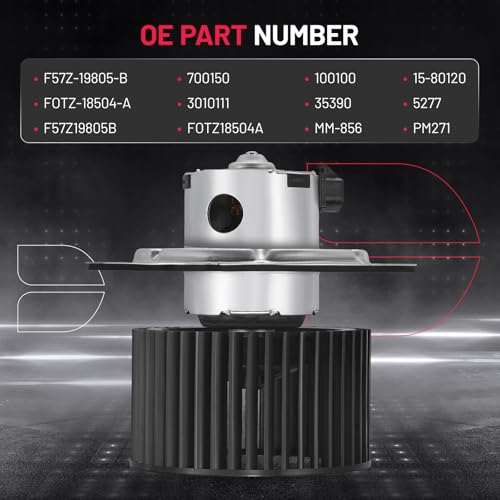 Image of BDFHYK AC Heater Blower Motor Fan 700150 Compatible with Ford 1995-1997 Ranger All Engine,HVAC Blower Motor Assembly Replacement for F57Z19805B FOTZ18504A 100100 15-80120 3010111 35390 MM-856 PM271