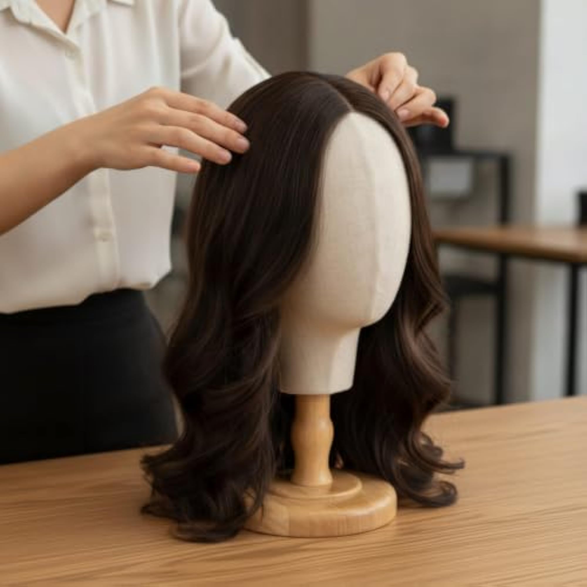 Pinnable Mannequin Head with Stand for Hat Display