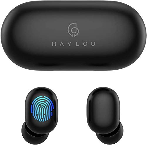 Haylou GT1 Auriculares inalámbricos Verdaderos, Auriculares Bluetooth 5.0 + Mini Auriculares estéreo TWS con micrófono Incorporado, Impermeables?con un Estuche de Carga portátil para iPhone y Android